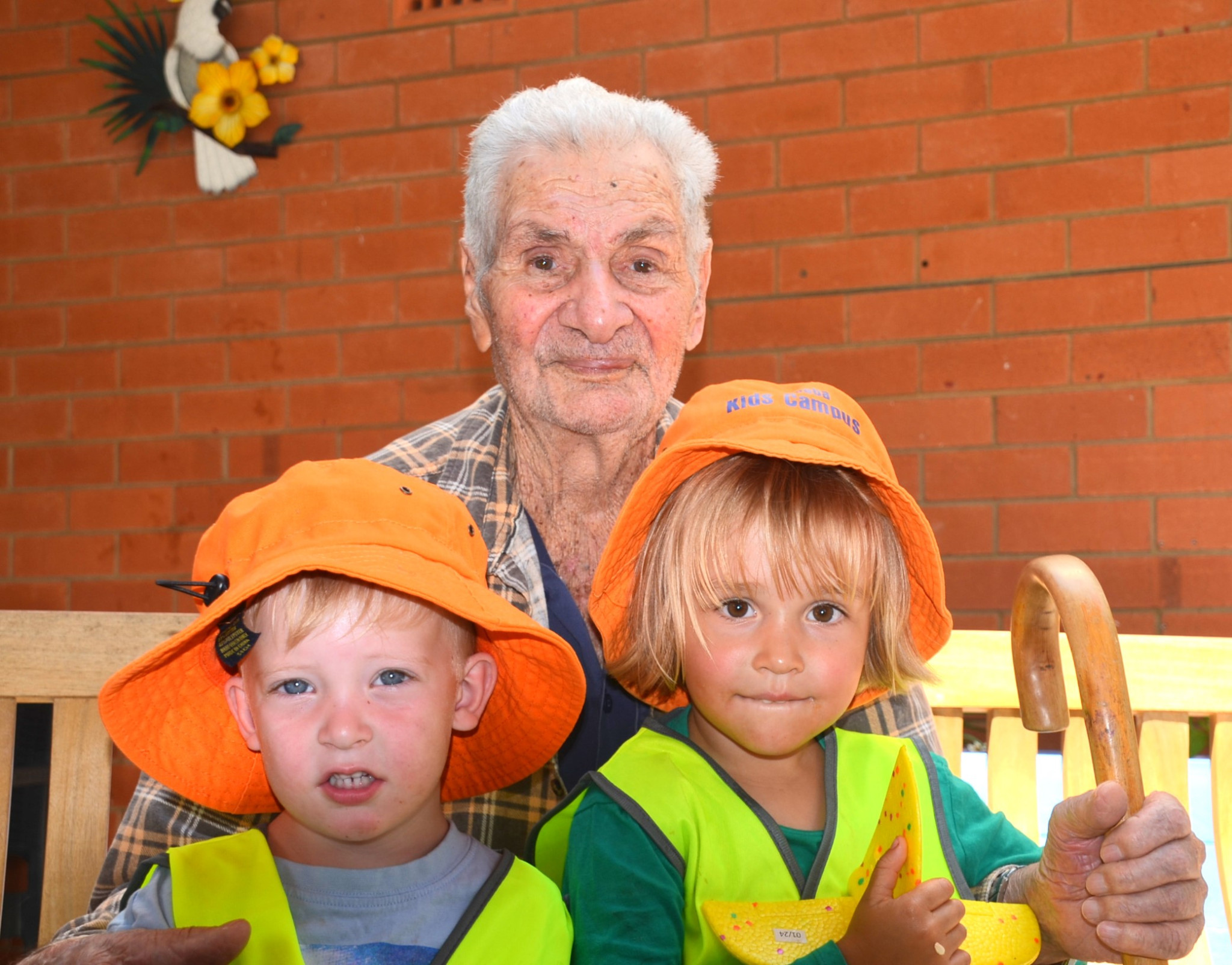 Lachlan and Andrii wanted a photo with Guiseppe.