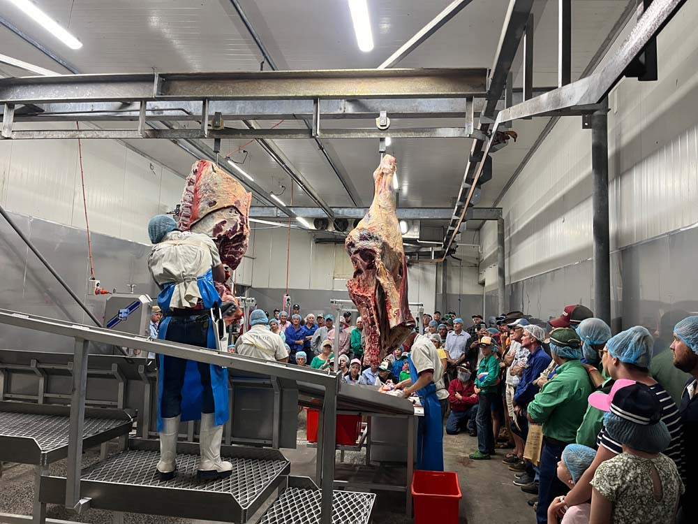Attendees were treated to a live boning demonstration.