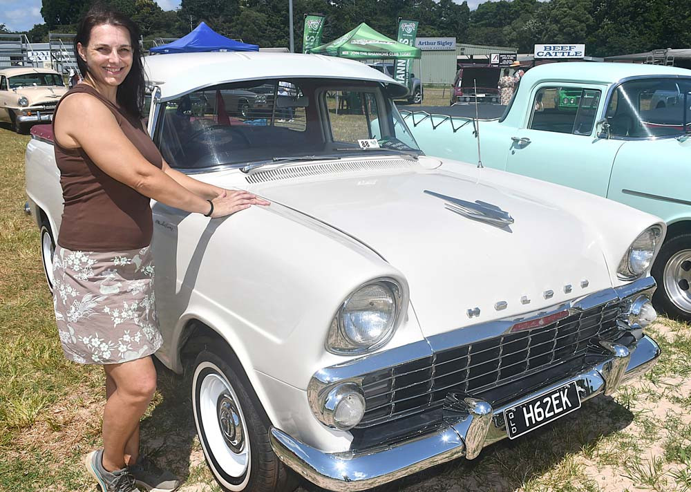 Wendy Hodges with her 1962 Holden EK ute.