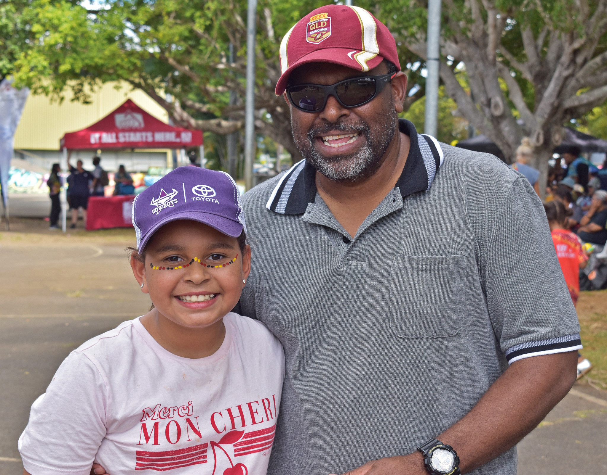 Jerold and Mya enjoyed a nice day out at Arnold Park.