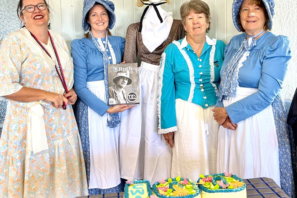 Dimbulah QCWA treasurer Tara McGrath, vice-president Elizabeth Crossland and Glenda De Lai at the Dimbulah celebrations.