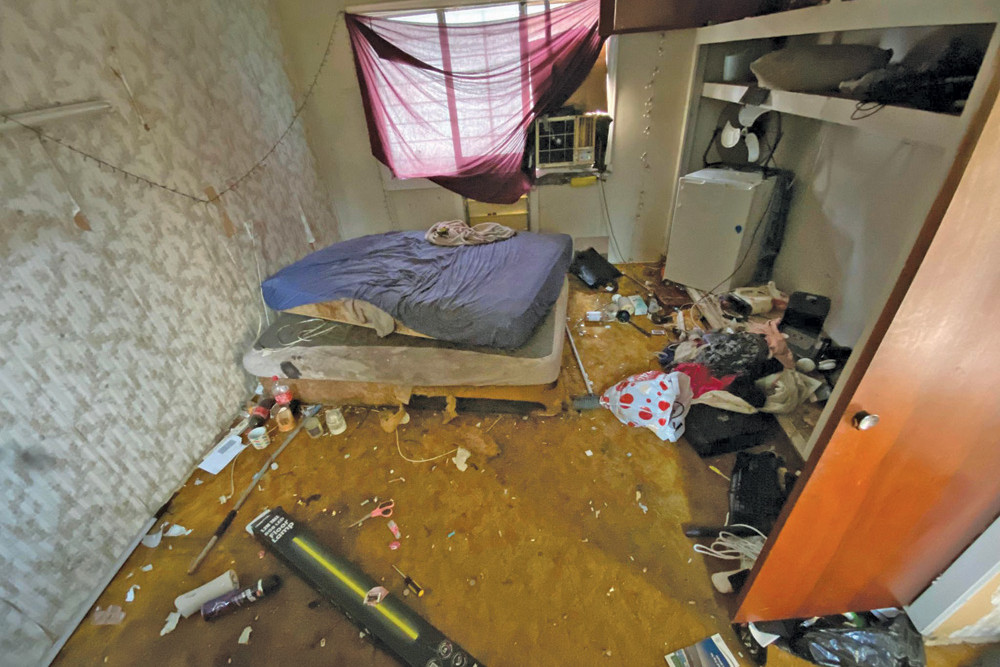 Photos of the house that was trashed by tenants who refused to leave after receiving a notice six months ago to vacate the property.