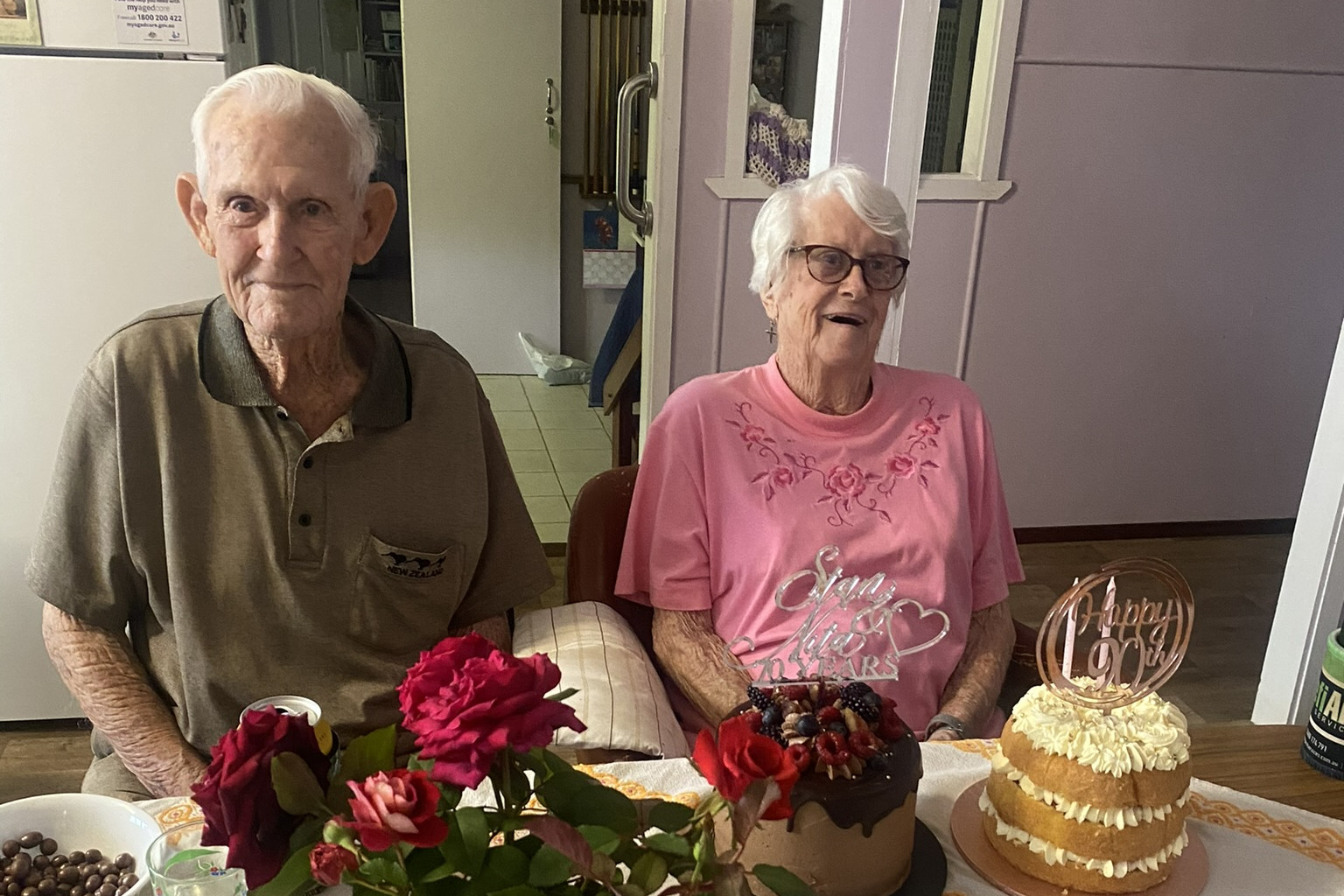 Stan and Vinita Smith celebrate 70 years of marriage.
