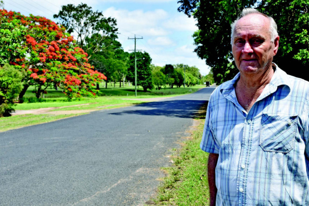 Mareeba resident Elwin Stadhams has raised concerns about trucks travelling down his small street with the potential to cause accidents.