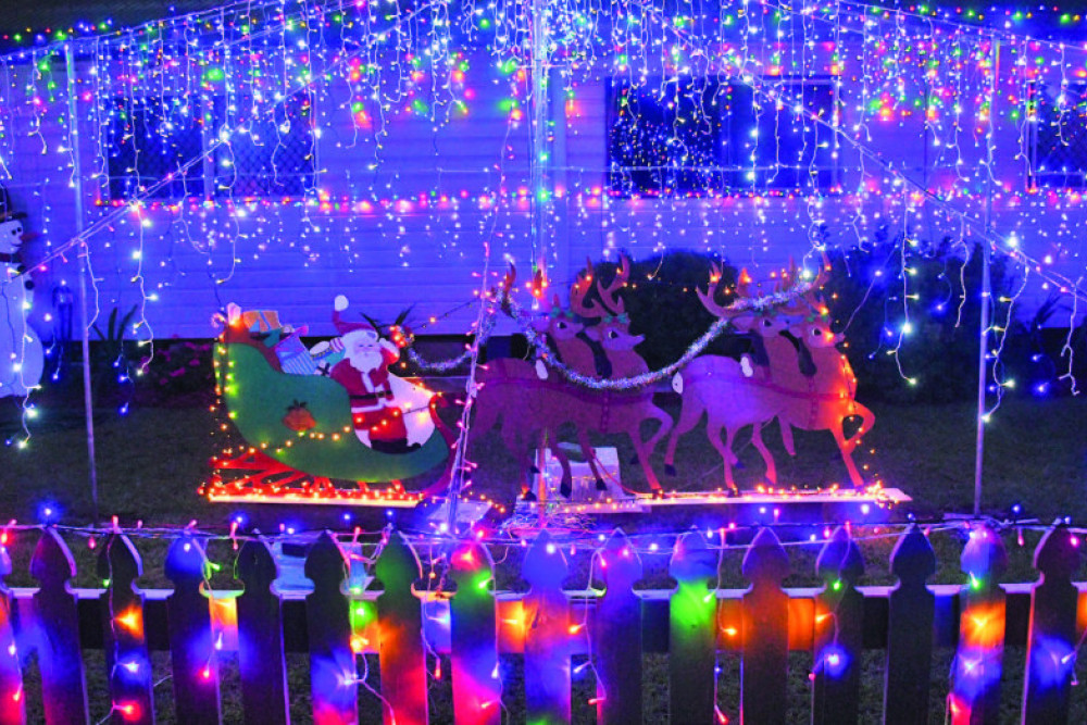 The colourful and bright display of Christmas lights at this home at Churchill Avenue in Malanda is just one of many across the Tablelands.