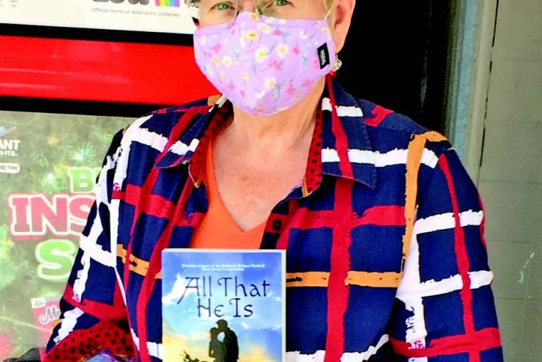Author Jill Staunton with her new novel, All That He Is.