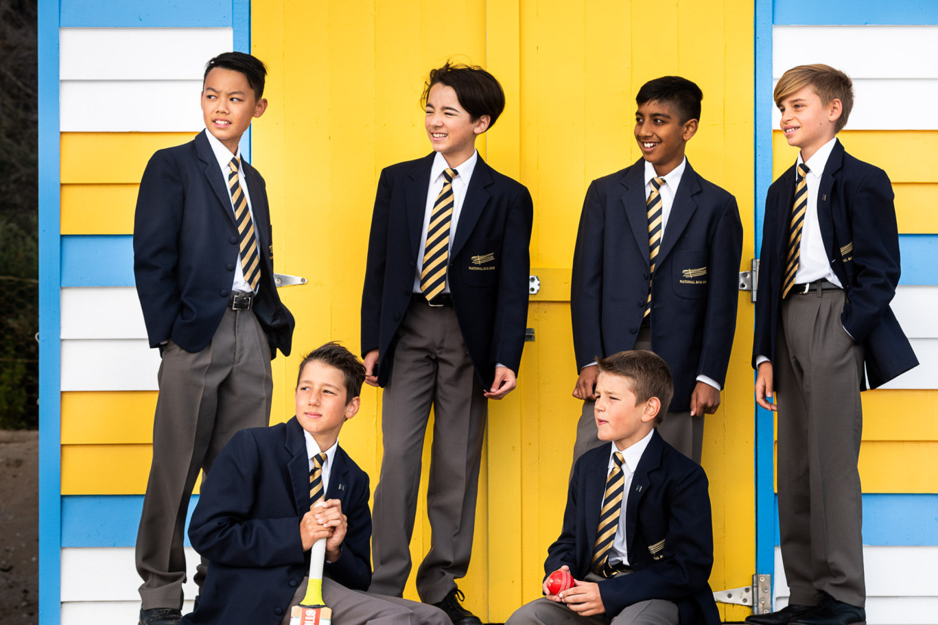 Members of the National Boys Choir of Australia (back) Aaron, Robin, Dyon, Oliver and (front) Mitchell and Christian are excited to be performing in Atherton.