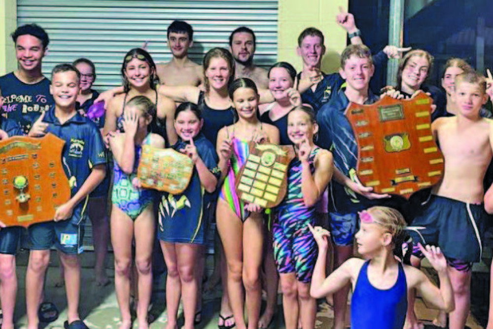 PICTURED: The Mareeba Wildcats swimming club have retained the Borzi Shield after the recent swimming carnival in Mareeba.
