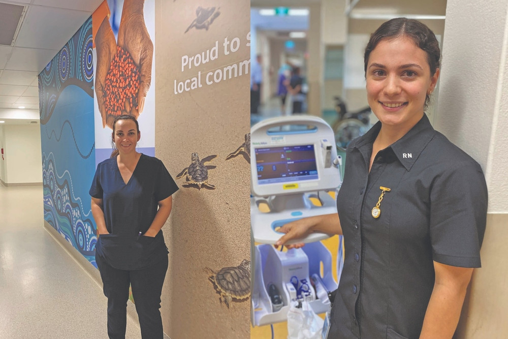 Mareeba born and bred Alessia Aloia (above) has returned to the Mareeba Hospital as a graduate nurse and fifth generation Coen local Jessica McDougall (below) has recently begun working out of the Weipa Integrated Health Service through the new registered nurse program.