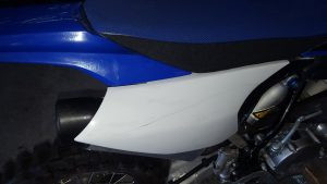 Damage to one of the Motorcycles at Mareeba Yamaha - Photo supplied.