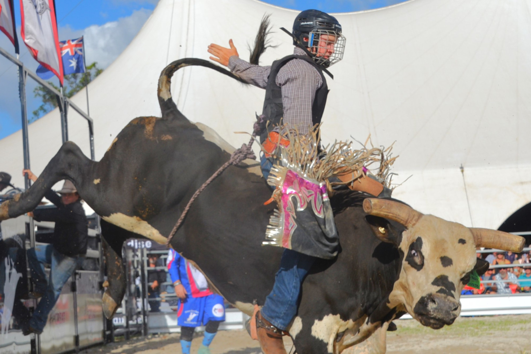 Grant Martin won the Junior bullride