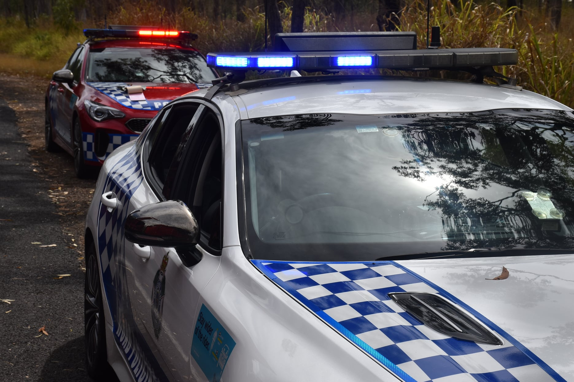 Two pedestrians are in two separate hospitals after being hit by a car on Byrnes Street in Mareeba today.