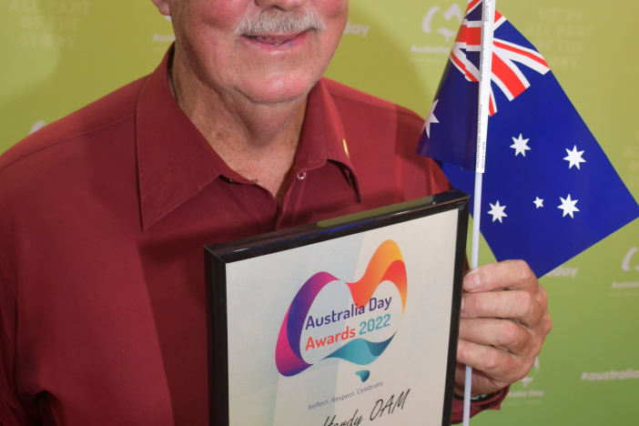 John Hardy OAM was announced as the TRC Citizen of the Year