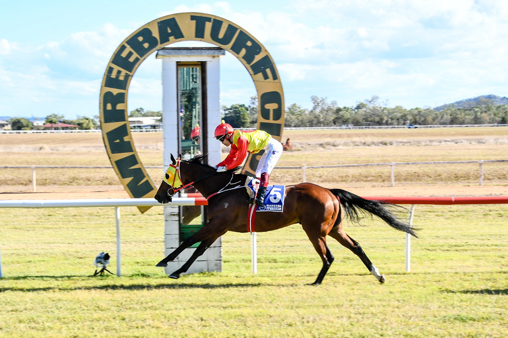 Forgiato won the Mareeba Cup on Saturday with Jockey Masayuki Abe. PHOTO BY PETER ROY.