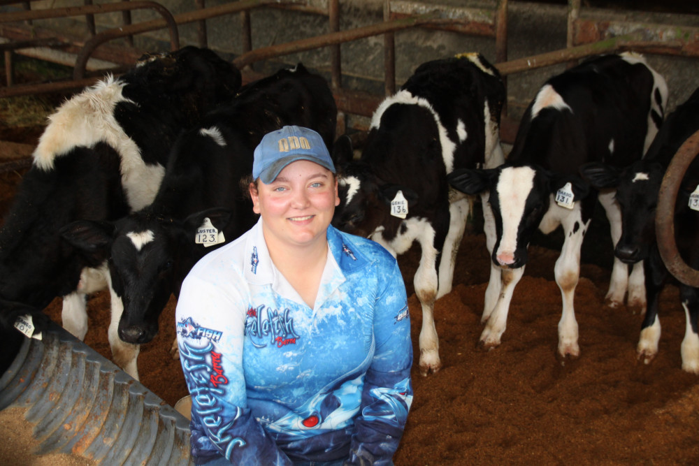 Just as Terese represents the future of the dairying industry, she enjoys raising the future milking heifers on her parent's Millaa dairy farm.