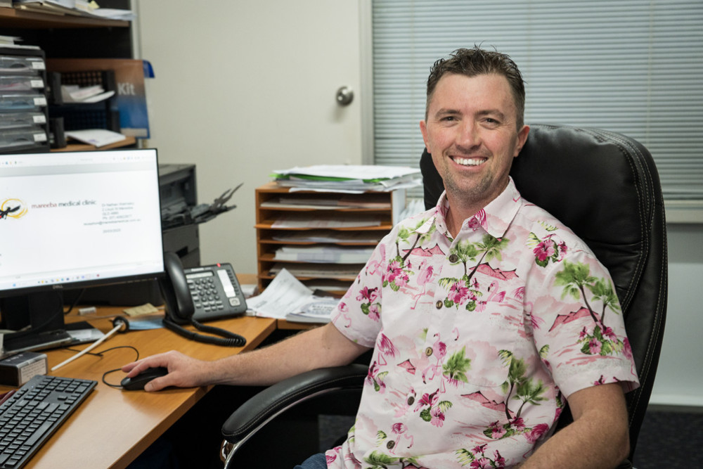 Dr Nathan Walmsley at the new Mutchilba Outreach Clinic.