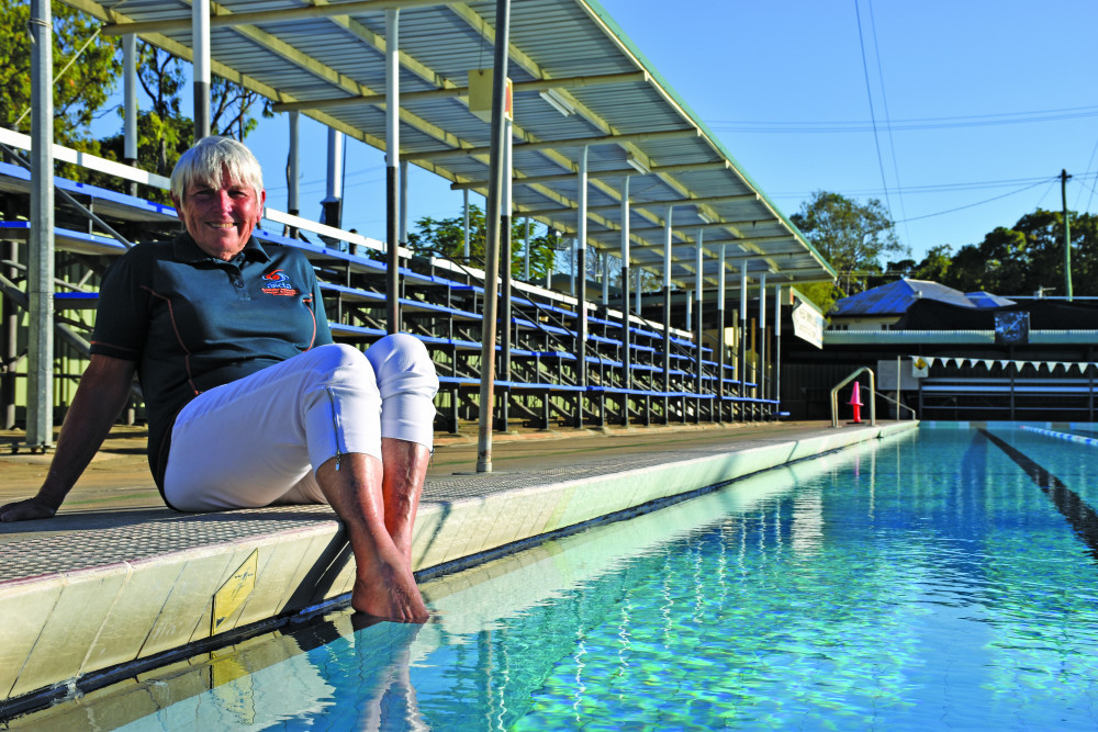 June Cotter has spent a lifetime in and around the swimming pool, from the country pool to the Olympic pool