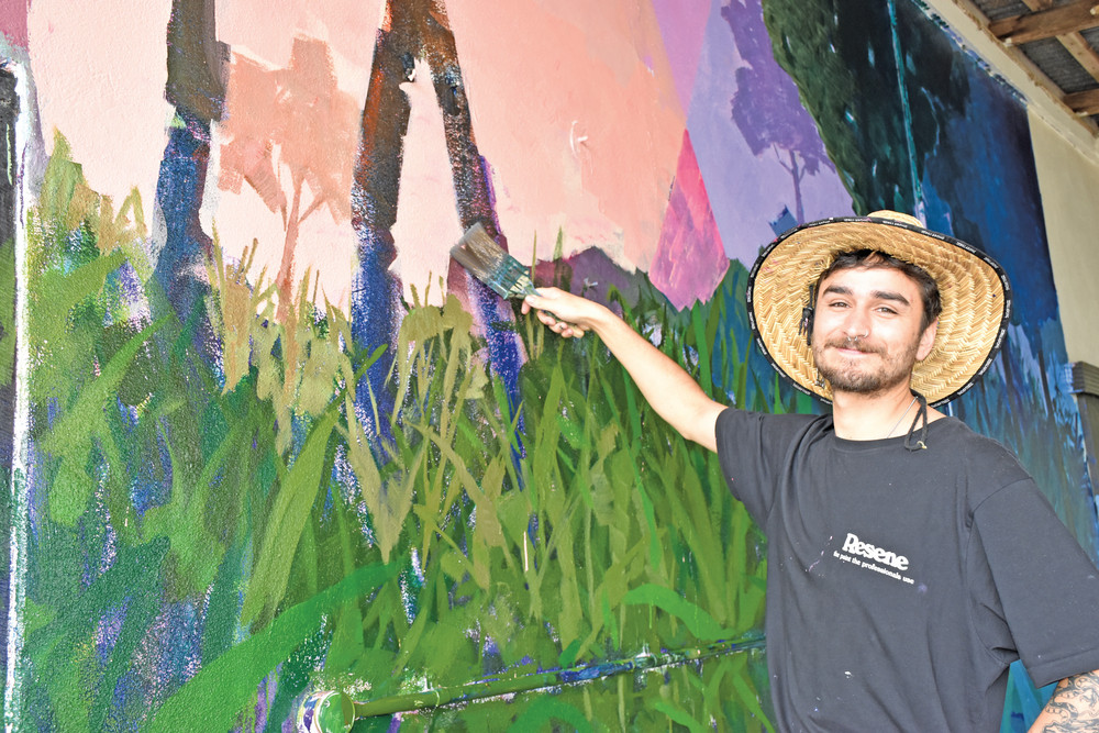 Chile national and artist Martin Andrés Gómez Mercado was completely blown away by the community response after offering his artistic services in town while he is living and working in Mareeba