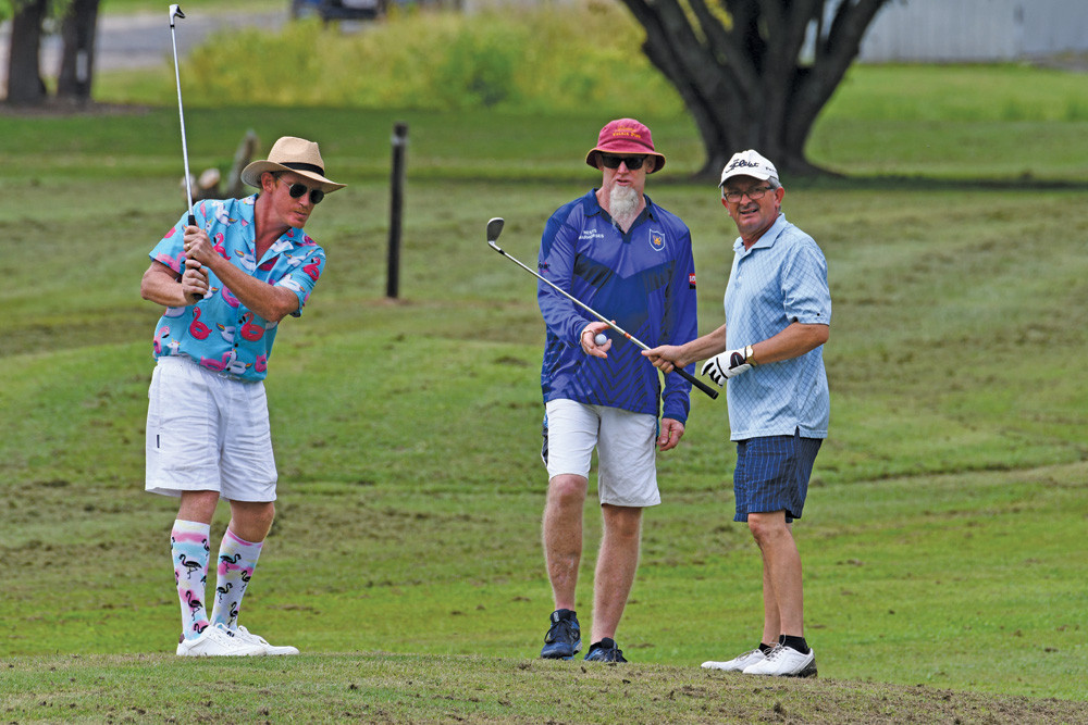 Jeffrey Hale, Paul Dorge, Mick Krems took part in the Robinson Civil’s Mental Health Golf Day