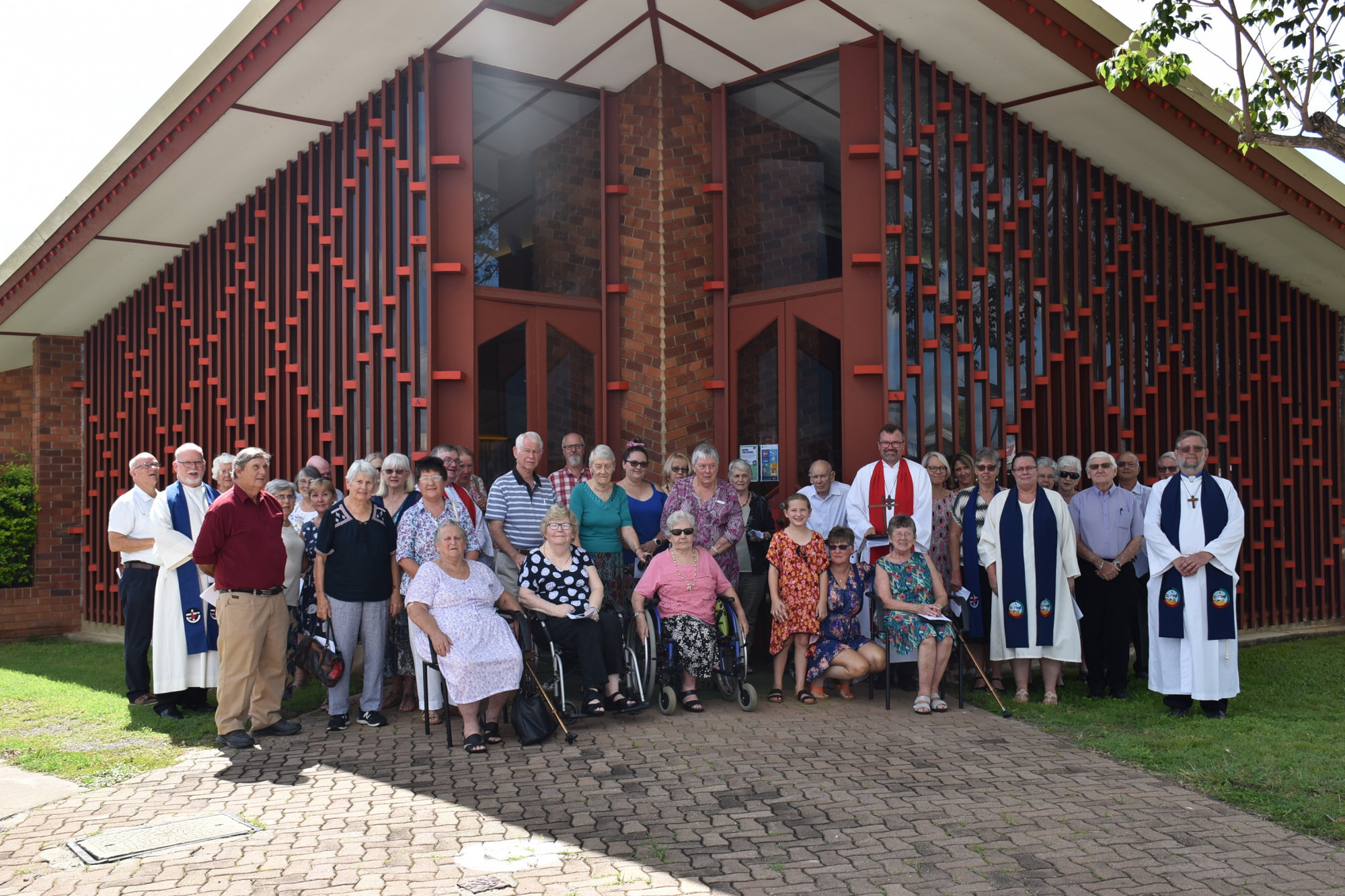 The last service at the Eddie Oribin designed Uniting Church in Mareeba, which is now one step closer to being Heritage listed.