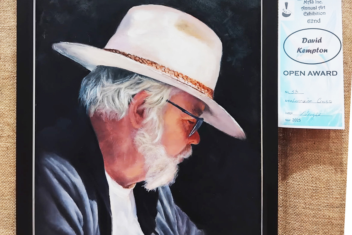 Open award winner “Gary” by Lorraine Cross.