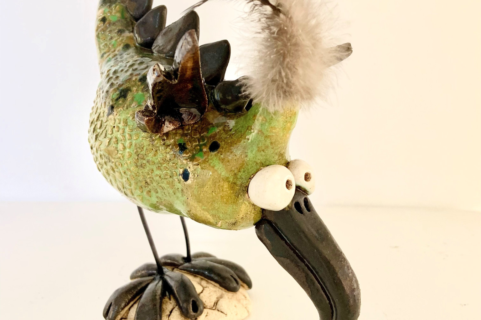 Artists Linda Bates will pass on knowledge on how to make her quirky ceramic figures.