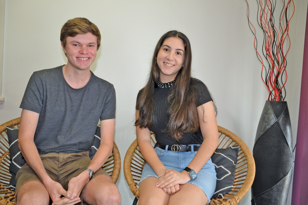 Joshua Snell, Alannah Falvo and Harry Wilson (inset) received some of the highest ATAR scores on the Tablelands.