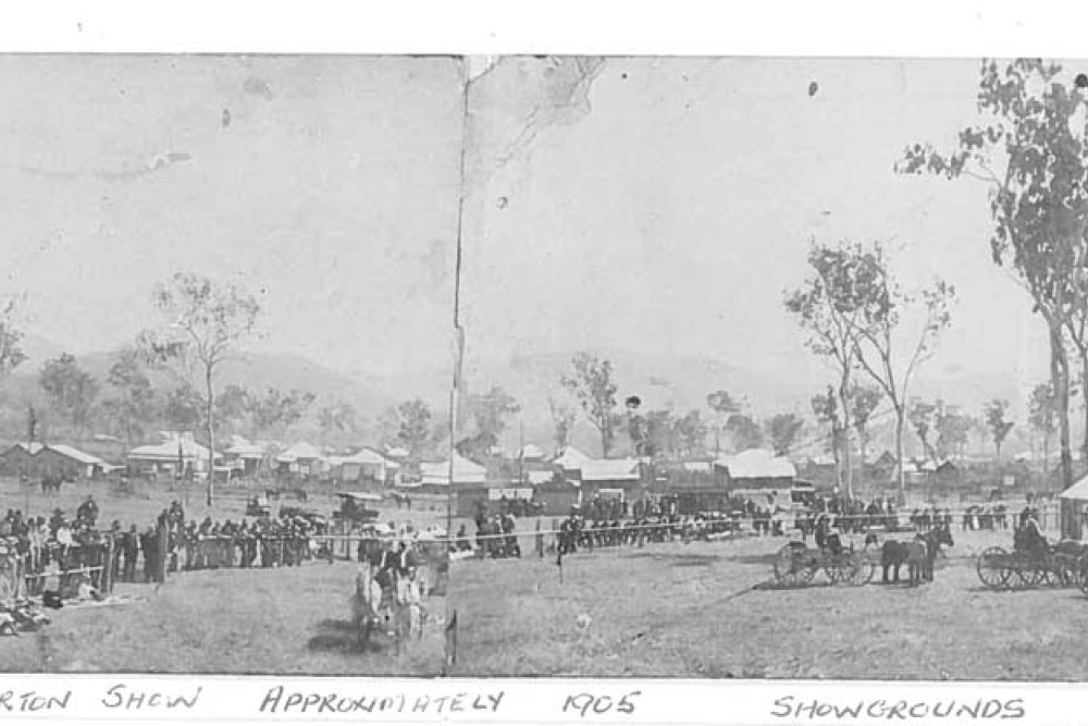 Looking back at the Atherton Show in 1905. The show will celebrate 120 years in 2024 and the committee is after as many stories and historical images from local families as possible.