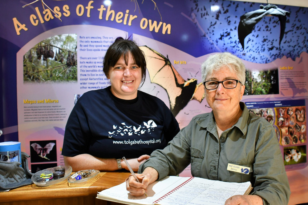 Hannah Thompson and Jenny Mclean of the Tolga Bat Hospital are excited for the hospital to have received two different tourism awards two years running.