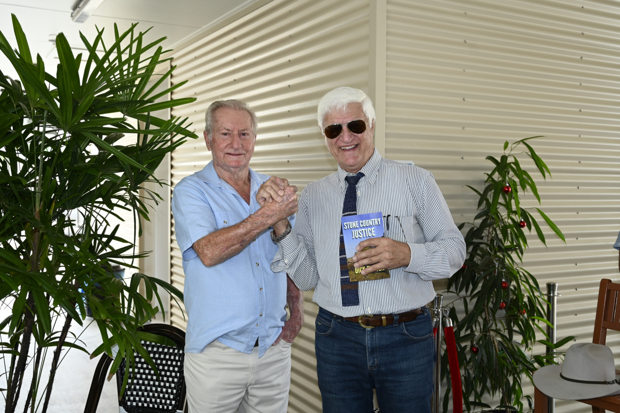 Mareeba-based writer Dick Eussen held his official book launch last Tuesday, December 15 for his first fiction book which was attended by friends, family and Federal Member for Kennedy Bob Katter