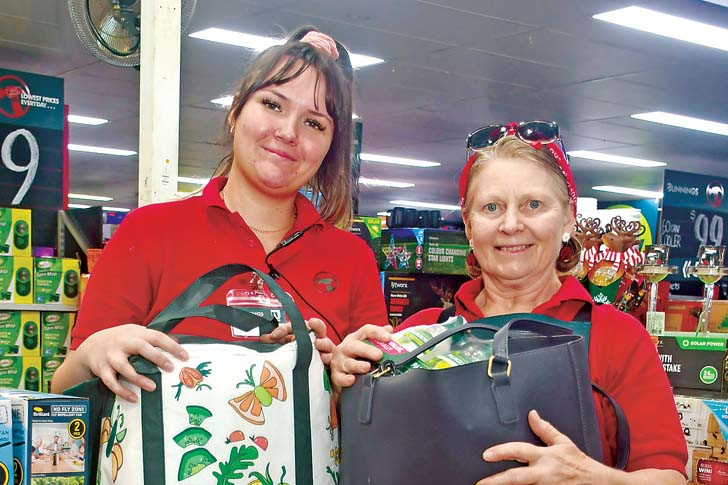 Bunnings Atherton Team members Sara-Jayne Sharp and Sharyn Cahill are excepting donations of basic hygiene items to help women doing it tough this Christmas season.