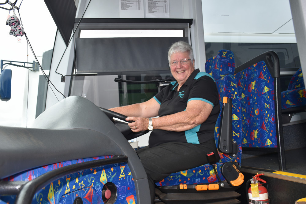 RETIRING: Well-known Tablelands bus driver Joan Comino has stepped down from driving duties after more than 30 years behind the wheel.
