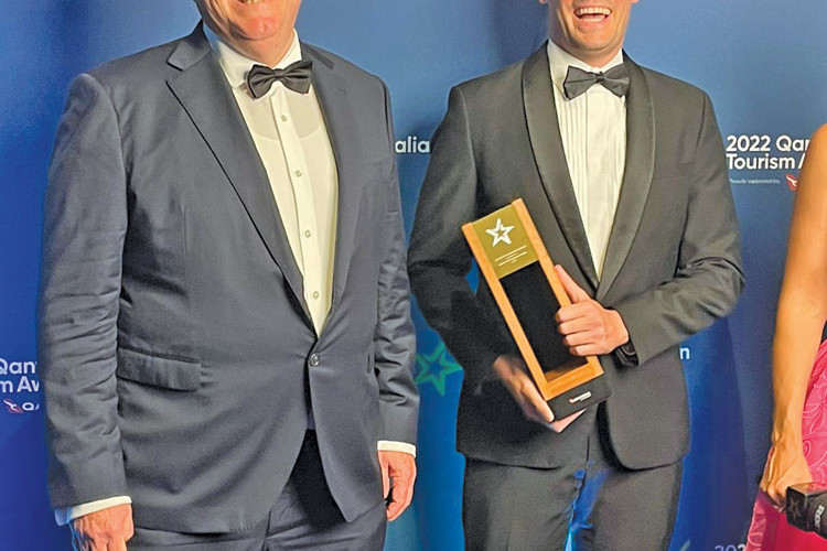 Bamaga Enterprises Limited director Mark Lewis and Cape York Peninsula Lodge manager Harrison Mylrea attended the awards held at Sydney’s Dolton House on Darling Island.