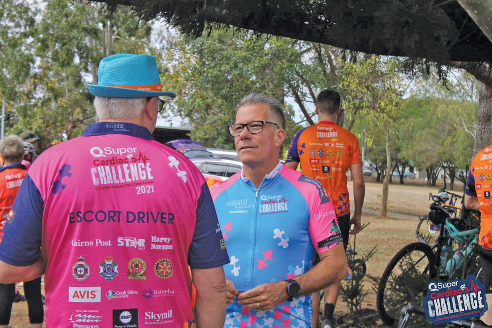 Dr Steve Sutcliffe is ready to hop onto his bike to compete in his 12th Cardiac Challenge this weekend