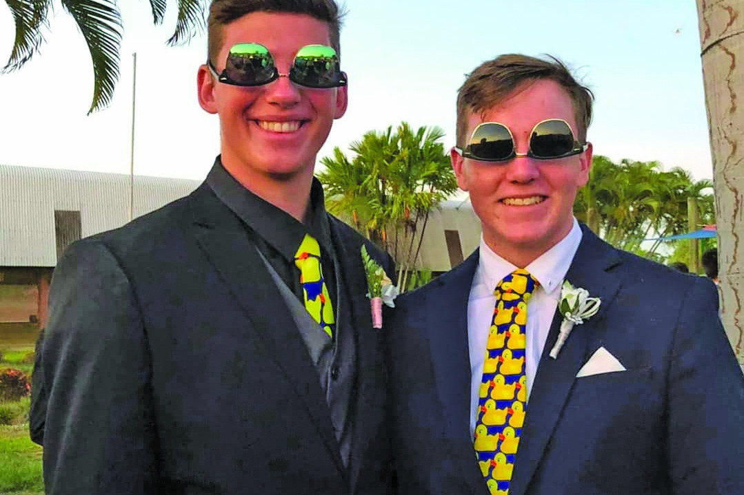 Cole (right) and I at our high school formal in 2018.