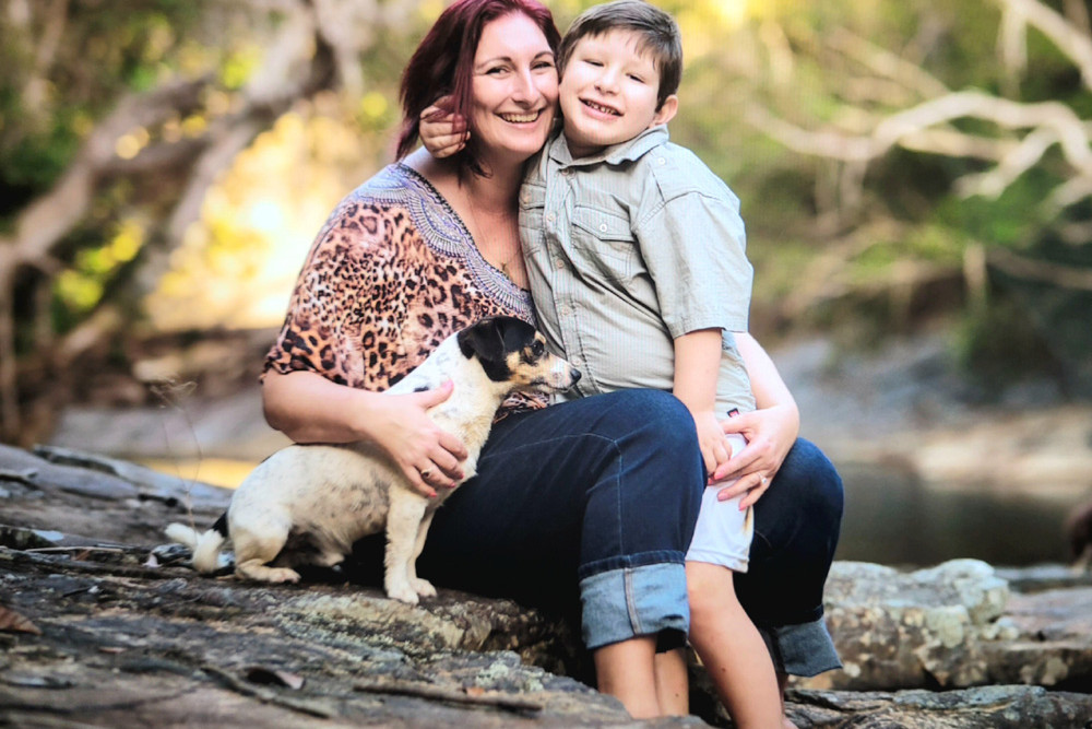 Crystal Leonardi with son Sebastian who has just undergone life-saving brain surgery.