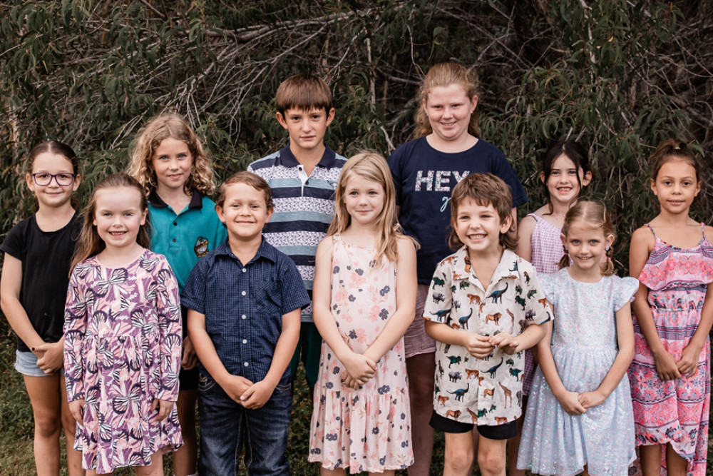 This year’s princess and prince entrants (back) Mahlia, Alana, Kytte, Holly, Elayna, Ameelie (front) Aylah, Mac, Ivy-Rose, Sonny and Pia. PHOTO: Denim and Lace Photography