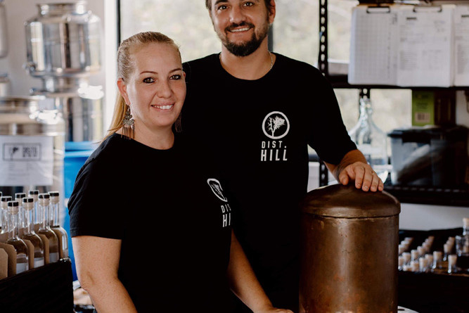 Neddy and Christian Bedwell have had a successful few months as a distillery. PHOTO: HEATHER MILLER PHOTOGRAPHY