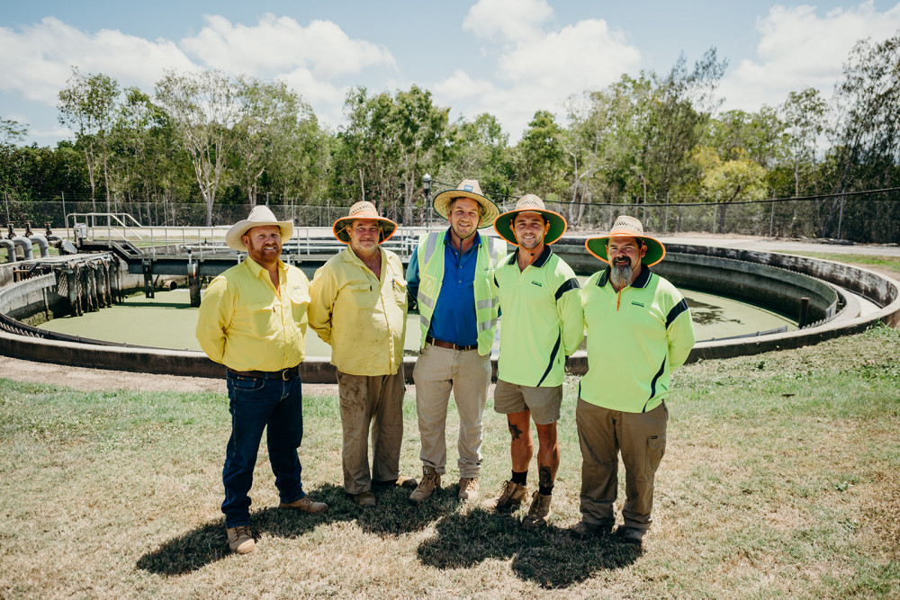 Douglas Shire Council’s Wastewater Treatment Plant team members.