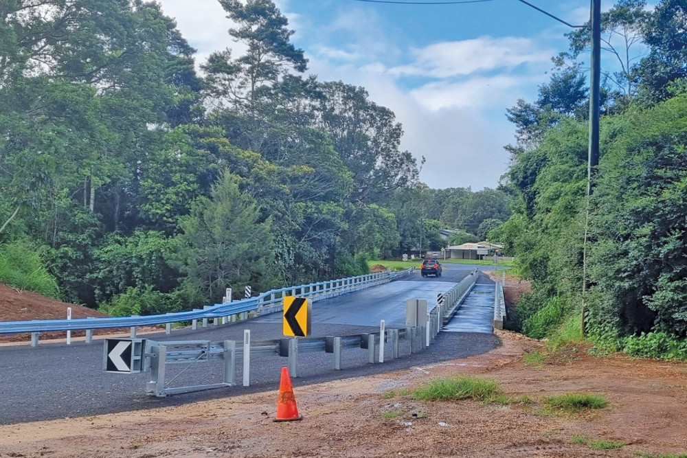 The new $3.5 million Duncan Brown Bridge in Malanda is now open