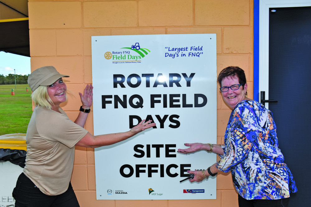 OPEN: Rotary FNQ Field Days site coordinator Nina Akselsen-Grant and secretary Pauline Spackman are excited for the Field Days to begin today.