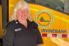 Janette Hodgkinson received a Rural Fire Service award recently