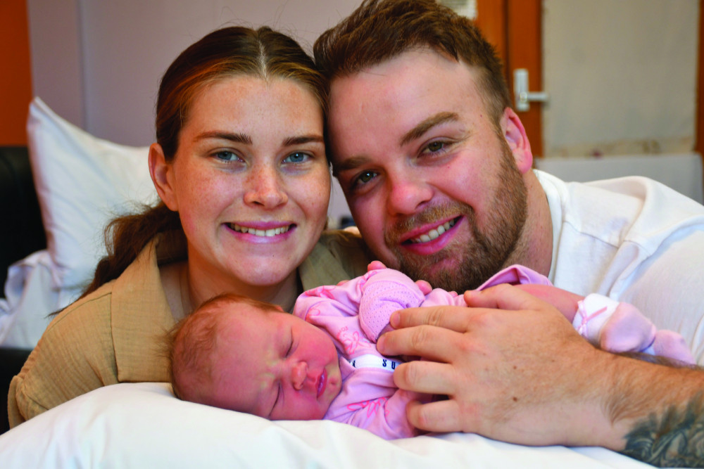 Lisa Sutherland and Ryan Bird welcomed their little girl Matilda into the world on New Year's Day