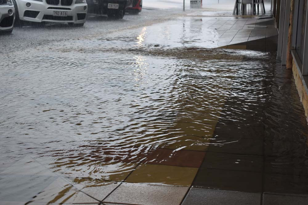 A storm that dumped heavy rainfall in late December caused flash flooding in Byrnes Street.