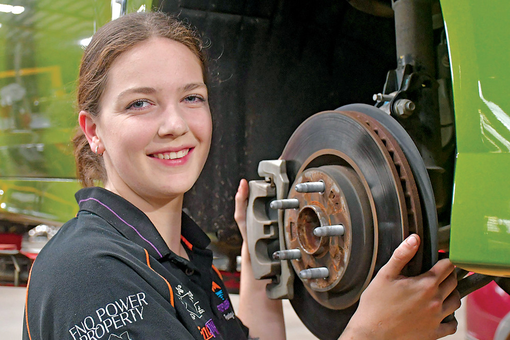 FnqHub’s only female mechanic Alanah Bozsan has just completed her four year apprenticeship and is not afraid to get down in the oil and grease.