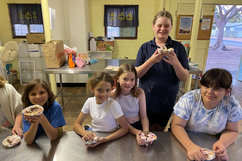 Mareeba Girl Guides members Everlee Peckham, Hannah Dye, Storm Brinkley, Cerys Williams and Keirah Peckham take part in weekly activities at Mareeba Girl Guides.