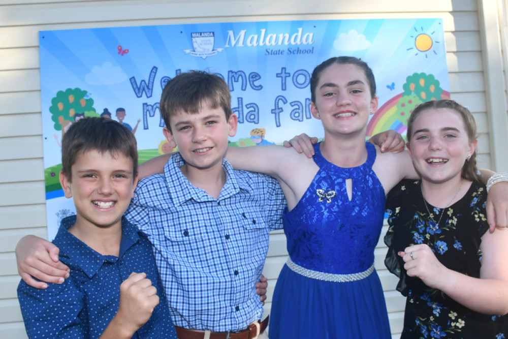 Malanda State School students Mitchell Bird, Fletcher Winsor, Lily Mollenhagen and Felicity Graham are excited to be stepping up to high school next year.