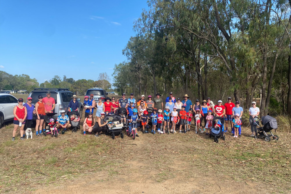 Family, friends, neighbours and the community came together on Sunday with the Madrid family of Mareeba to walk 4km in support of HeartKids