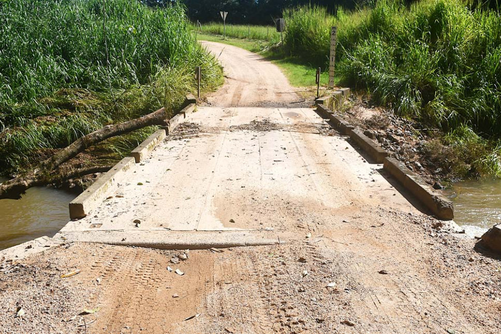 The upgrade to the approaches of the Hemmings Lane bridge has drawn criticism from locals who say it will only benefit a commercial operation.