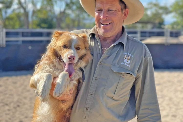 Trainer Tony Cock has been involved with working dogs all his life and has a real connection with them.